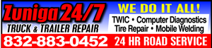 Zuniga 24/7 Trk & Trl Rpr logo