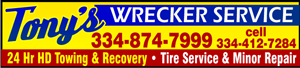 Tony's Wrecker Service logo