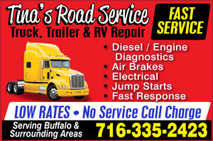 Tina's Road Service logo