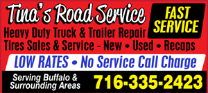 Tina's Road Service logo