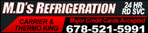M. D's Refrigeration logo