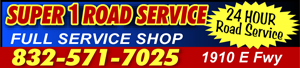 Super 1 Road Service 24/7 logo