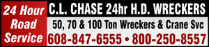 CL Chase 24hr H D Wreckers logo