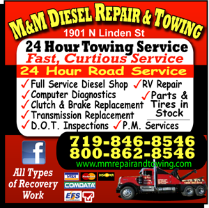 M & M Diesel Repair & Towing logo