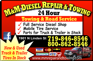 M & M Diesel Repair & Towing logo