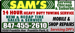 Sam's 24 Hour Towing Svc Inc logo