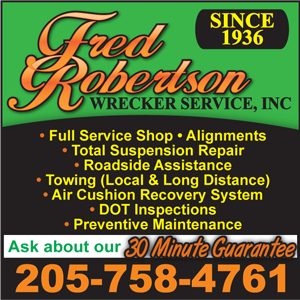 Fred Robertson Wrecker Svc logo